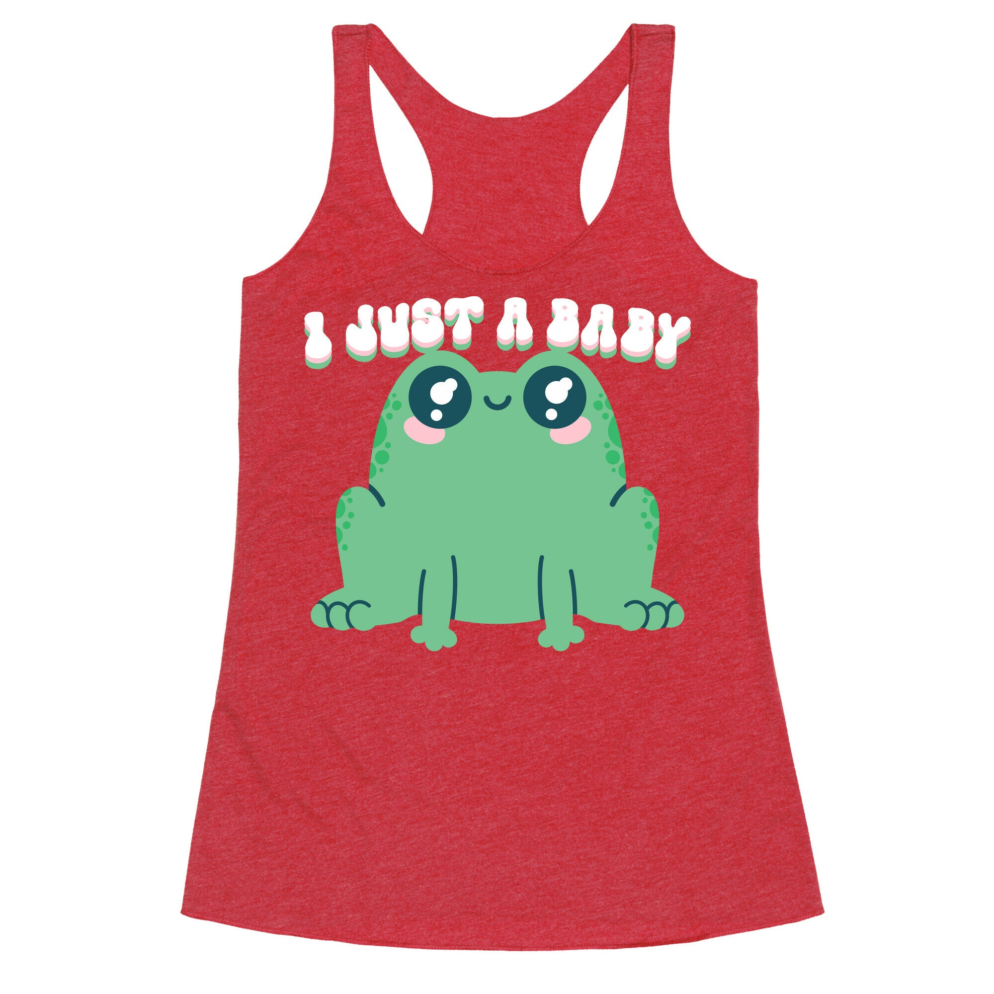 I Just A Baby Frog Racerback Tank